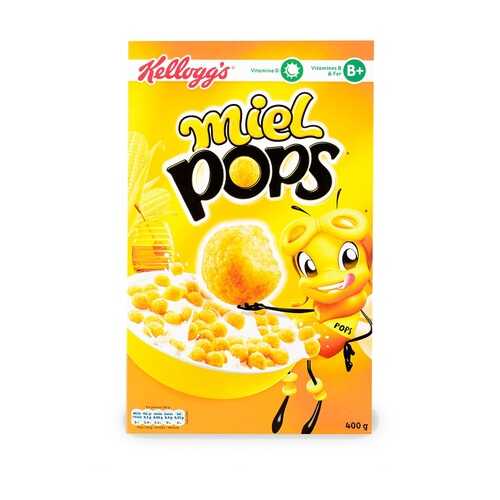 Готовый завтрак Miel Pops медовые шарики, Kellogg's, 400 г, Франция в Магнит