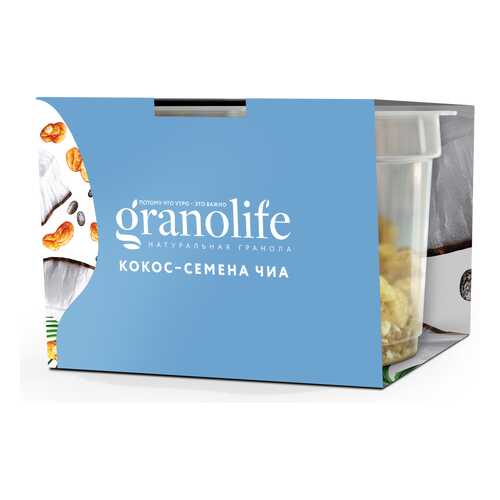 Гранола Granolife кокос-семена чиа 60 г в Магнит