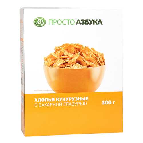 Хлопья кукурузные Просто Азбука Корн Флейкс 300 г в Магнит