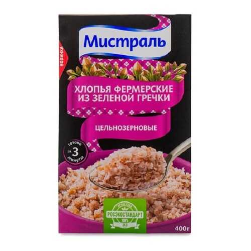 Хлопья Мистраль из зеленой гречки 400 г в Магнит