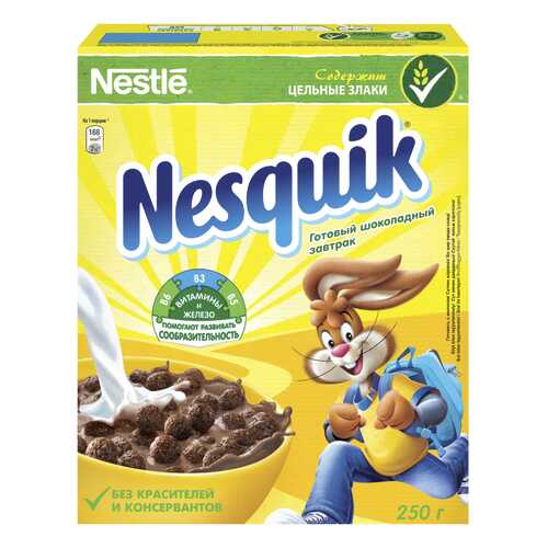 Шоколадный завтрак Nesquik готовый 250 г в Магнит