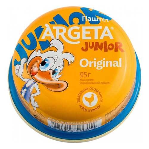 Паштет Argeta junior original куриный 95 г в Магнит