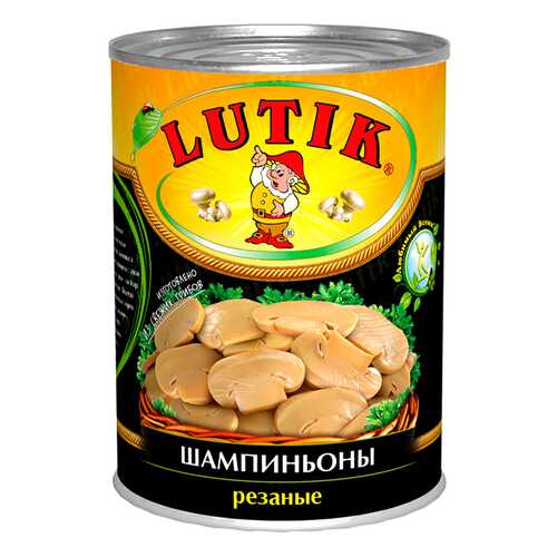 Шампиньоны Lutik резаные 425 г ж/б Китай в Магнит