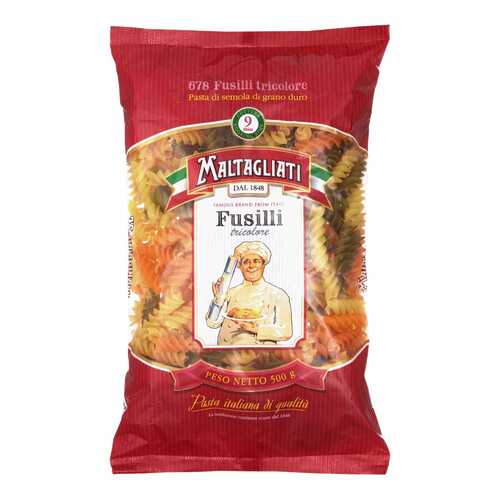 Макаронные изделия Maltagliati fusilli tricolore 500 г в Магнит