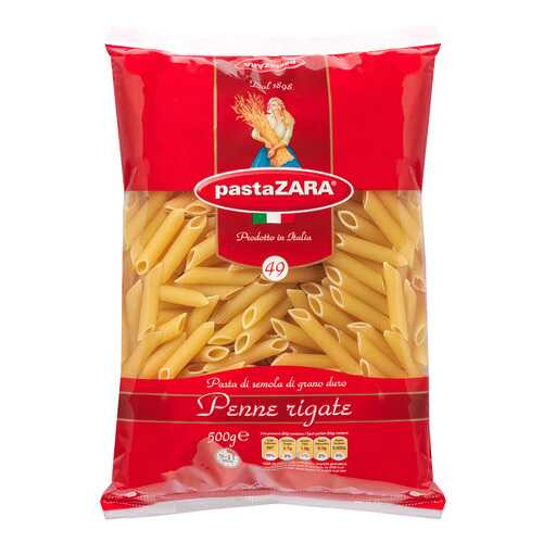 Макароны Pasta Zara №49 перья рифленые 500 г в Магнит