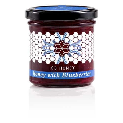 Мед Ice honey с черникой (Honey with Blueberries) 200 г в Магнит