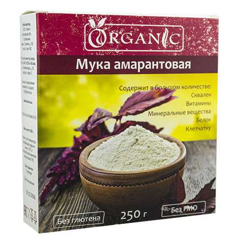 Мука амарантовая пищевая, марка ORGANIC, 250 г, в Магнит