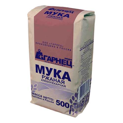 Мука Гарнец ржаная 500 г в Магнит