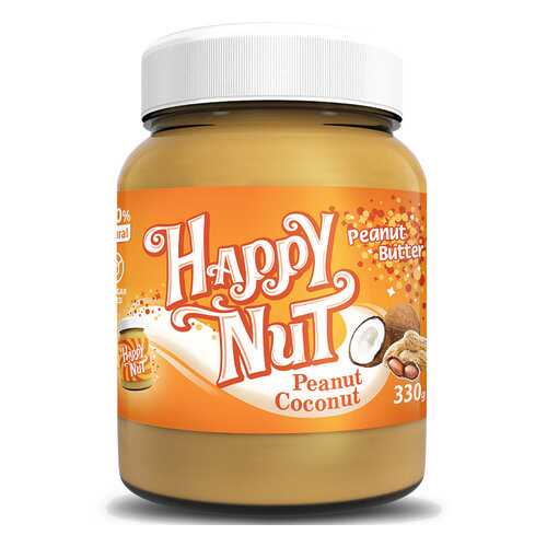 Арахисовая паста HAPPY NUT с кокосом 330 г в Магнит