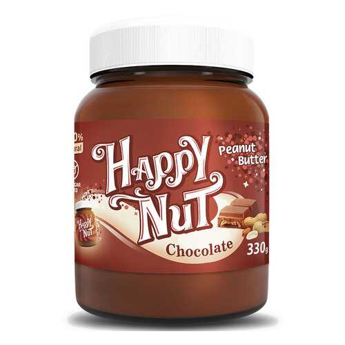 Арахисовая паста Happy nut с темным шоколадом 330 г в Магнит