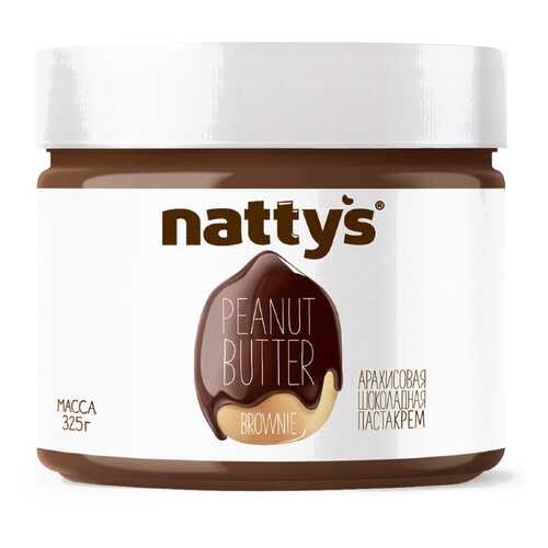 Арахисовая паста Nattys Brownie с тертым какао 325 г в Магнит