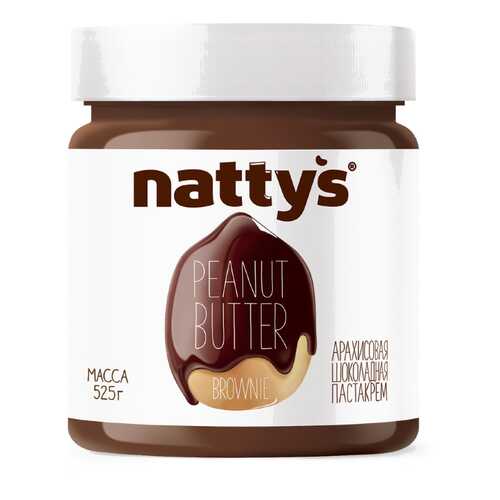 Паста Nattys Brownie арахисовая шоколадная 525 г в Магнит