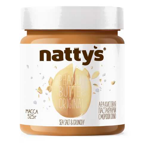 Паста Nattys Crunchy & Sea salt арахисовая хрустящая 525 г в Магнит