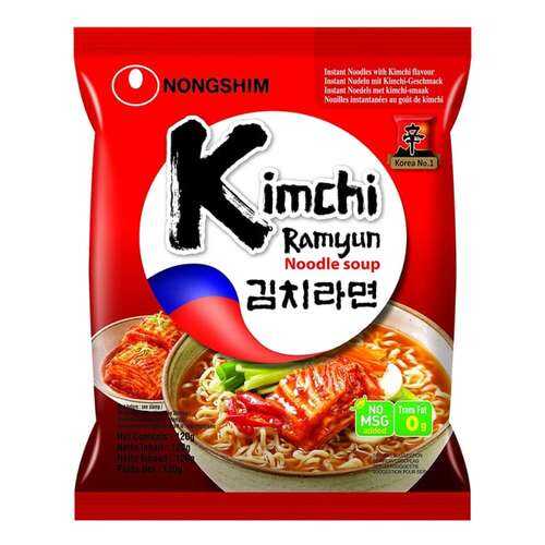 Лапша быстрого приготовления Кимчи Рамен Nongshim 120 г в Магнит