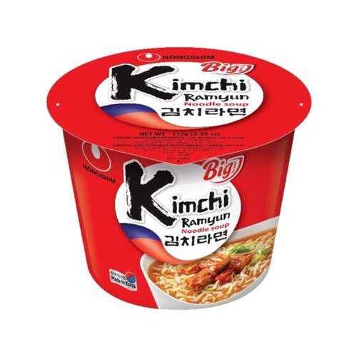 Лапша быстрого приготовления Кимчи Рамен Nongshim чашка 112 г в Магнит