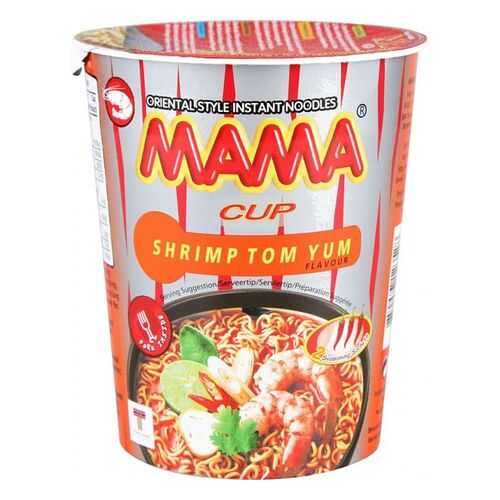 Лапша быстрого приготовления тайская Mama со вкусом супа том ям 70 г в Магнит