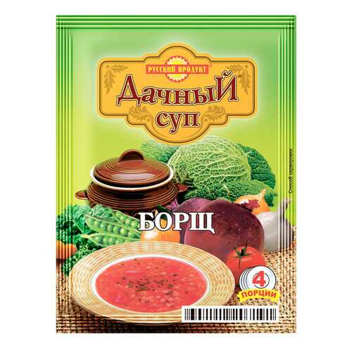 Суп дачный Русский Продукт борщ варочный 50 г в Магнит