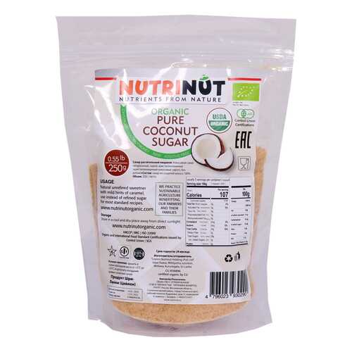 Кокосовый сахар Nutrinut organic coconut sugar 250 г в Магнит