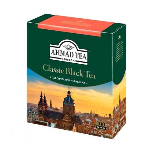 Чай Ahmad Classic Black Tea, черный, 100 пакетиков в Магнит