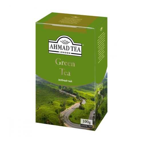 Чай Ahmad Green Tea, зеленый, листовой, 100 гр в Магнит