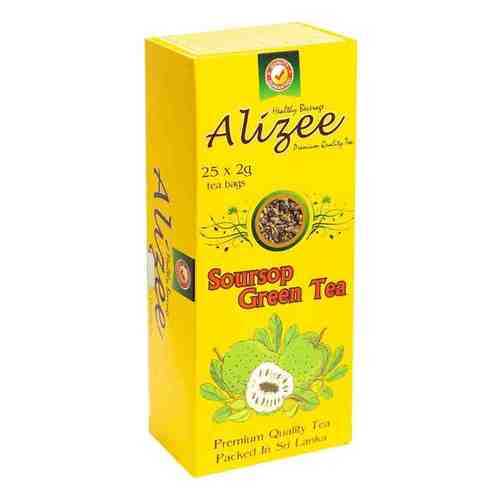 Чай Alizee Soursop Green Tea зеленый 25 пакетиков в Магнит