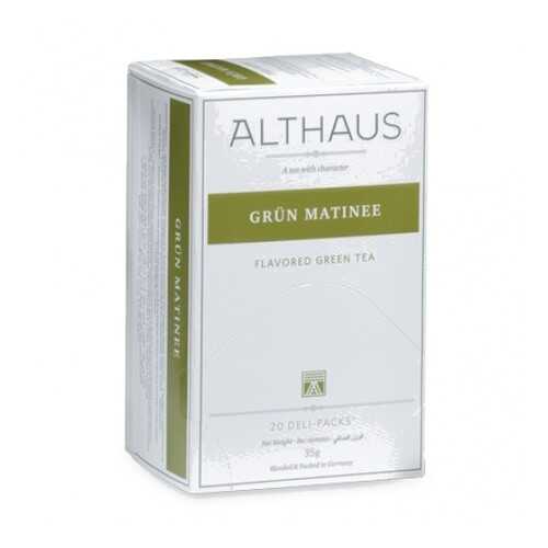 Чай Althaus Grun Matinee Deli Pack 20*1.75 г в Магнит