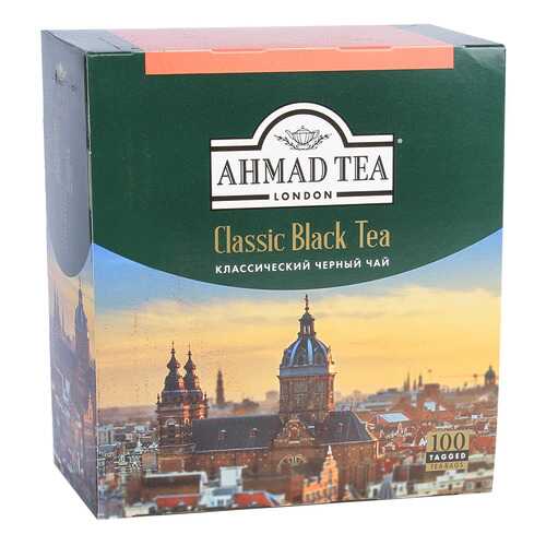 Чай черный Ahmad Tea классический листовой мелкий 100 пакетиков в Магнит