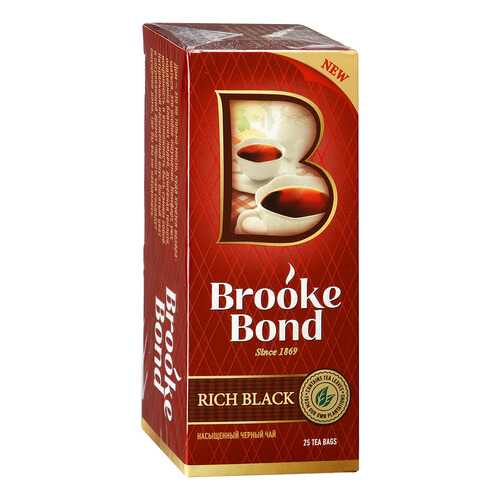 Чай черный Brook Bond насыщенный 25 пакетиков в Магнит