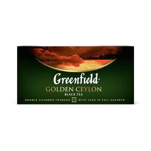 Чай черный Greenfield Golden Ceylon 25 пакетиков в Магнит