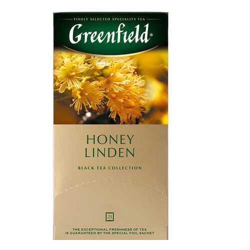 Чай черный Greenfield Honey Linden 25 пакетиков в Магнит