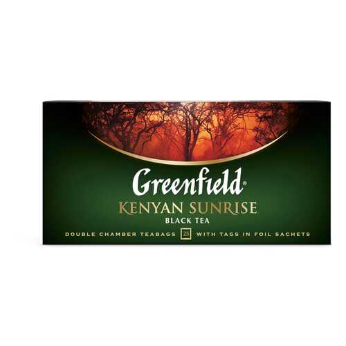 Чай черный Greenfield Kenyan Sunrise 25 пакетиков в Магнит