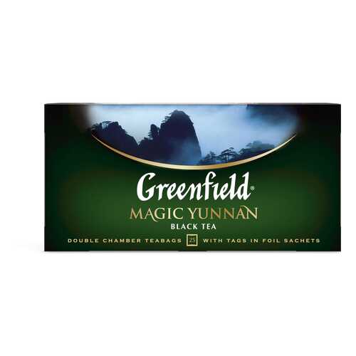 Чай черный Greenfield Magic Yunnan 25 пакетиков в Магнит