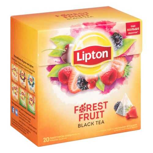 Чай черный Lipton forest fruit 20 пакетиков в Магнит