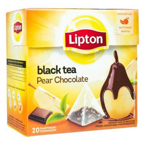 Чай черный Lipton pear chocolate 20 пакетиков в Магнит