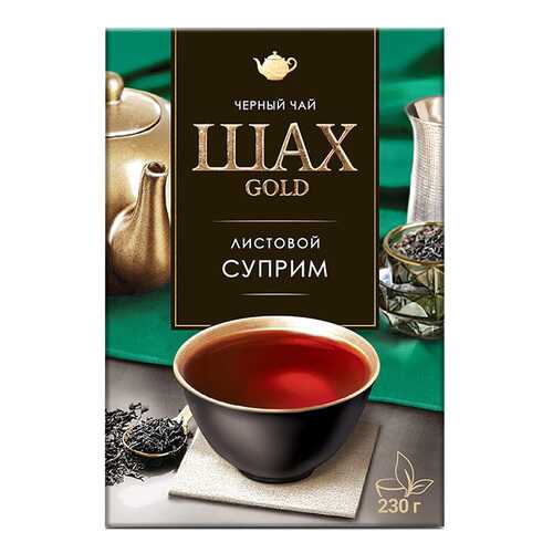 Чай черный листовой Шах Gold Суприм 230 г в Магнит