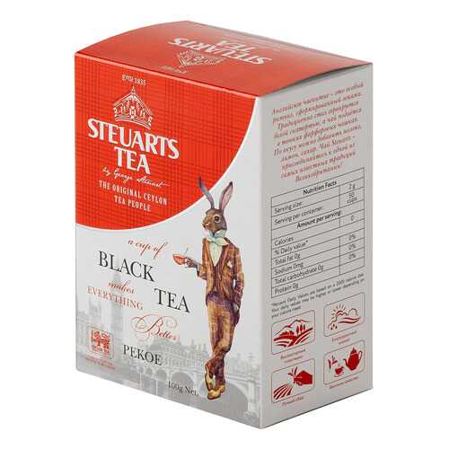 Чай черный листовой Steuarts black tea pekoe 100 г в Магнит