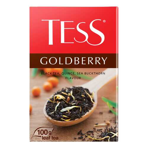 Чай черный листовой Tess Goldberry 100 г в Магнит