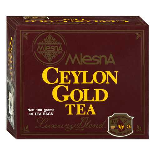 Чай черный Mlesna Ceylon Gold, 50 пак*2г Шри-Ланка в Магнит