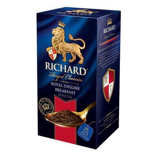 Чай черный Richard royal english breakfast 25 пакетиков в Магнит