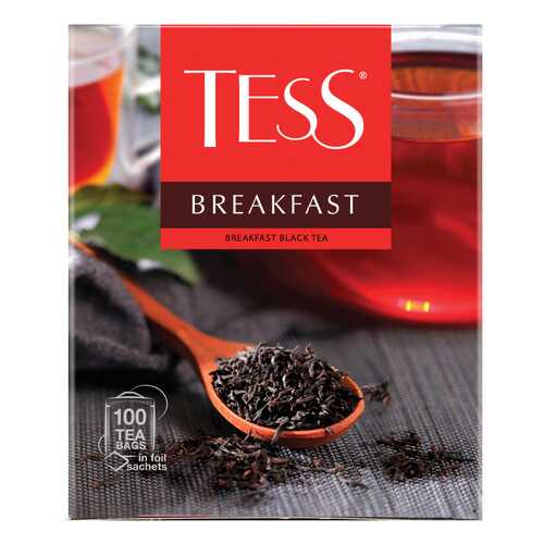 Чай черный Tess Breakfast 100 пакетиков в Магнит