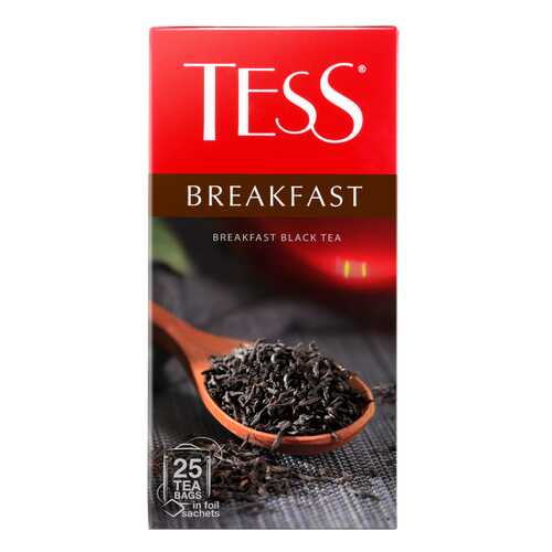 Чай черный Tess Breakfast 25 пакетиков в Магнит