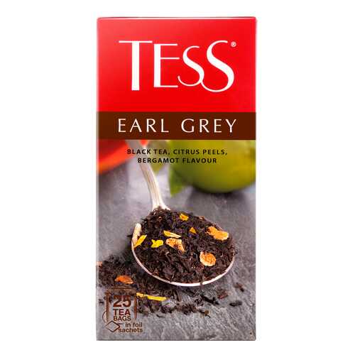 Чай черный Tess Earl Gray 25 пакетиков в Магнит