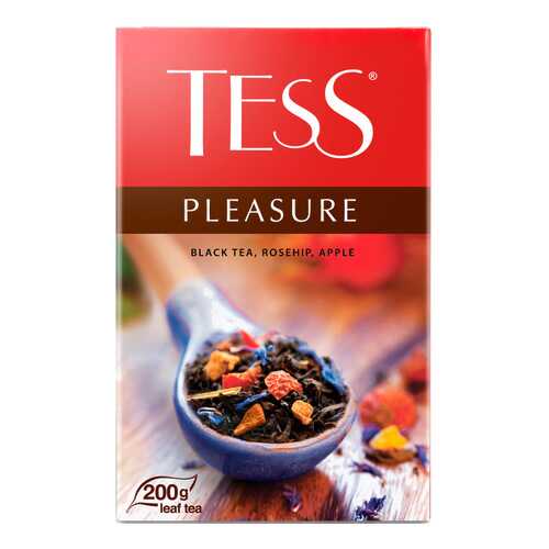 Чай черный Tess pleasure с шиповником и яблоком 200 г в Магнит