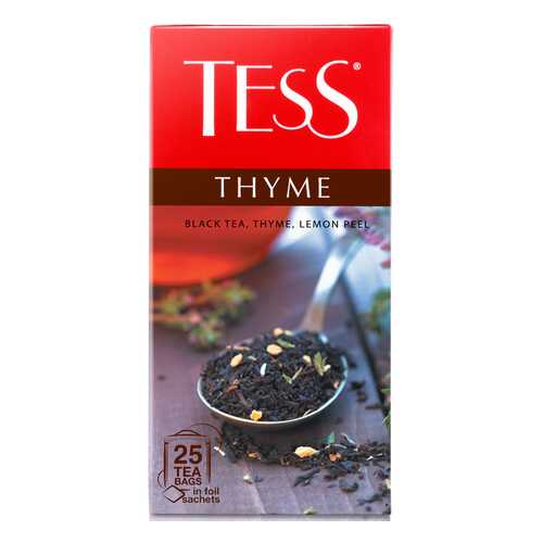 Чай черный Tess Thyme 25 пакетиков в Магнит