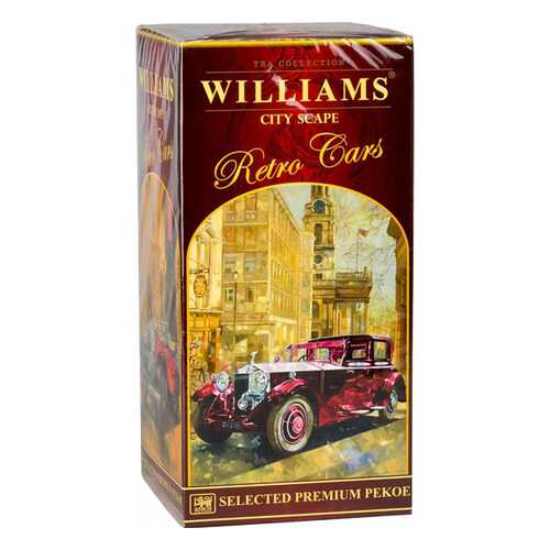 Чай черный Williams коллекция retro cars city scape 250 г в Магнит