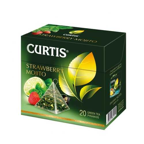 Чай Curtis Strawberry Mojito зеленый с добавками 20 пирамидок в Магнит