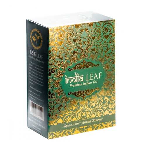 Чай India leaf Дарджилинг дикий жемчуг, черный круполистовой, 100 гр в Магнит