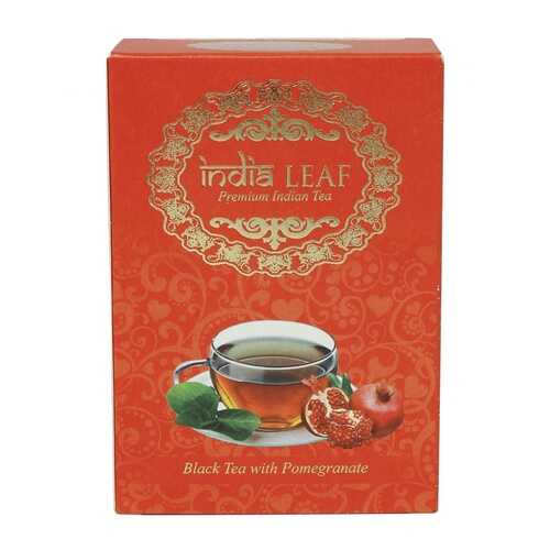 Чай India leaf С гранатом, черный среднелистовой с добавками, 100 гр в Магнит