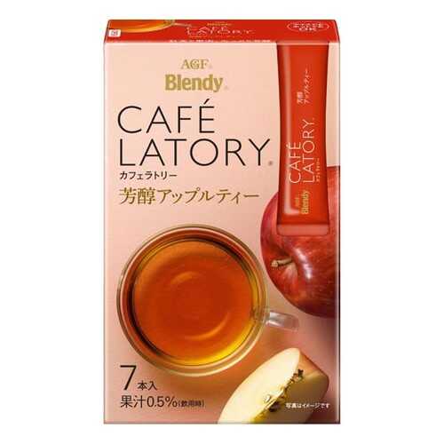 Чай растворимый AGF Cafe Latory Бленди латте яблоко в стиках 7*6.5 г в Магнит