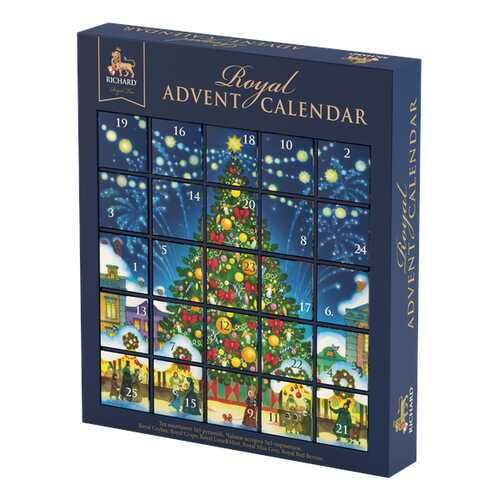 Чай Richard Royal Advent Calendar ассорти 25 пирамидок в Магнит